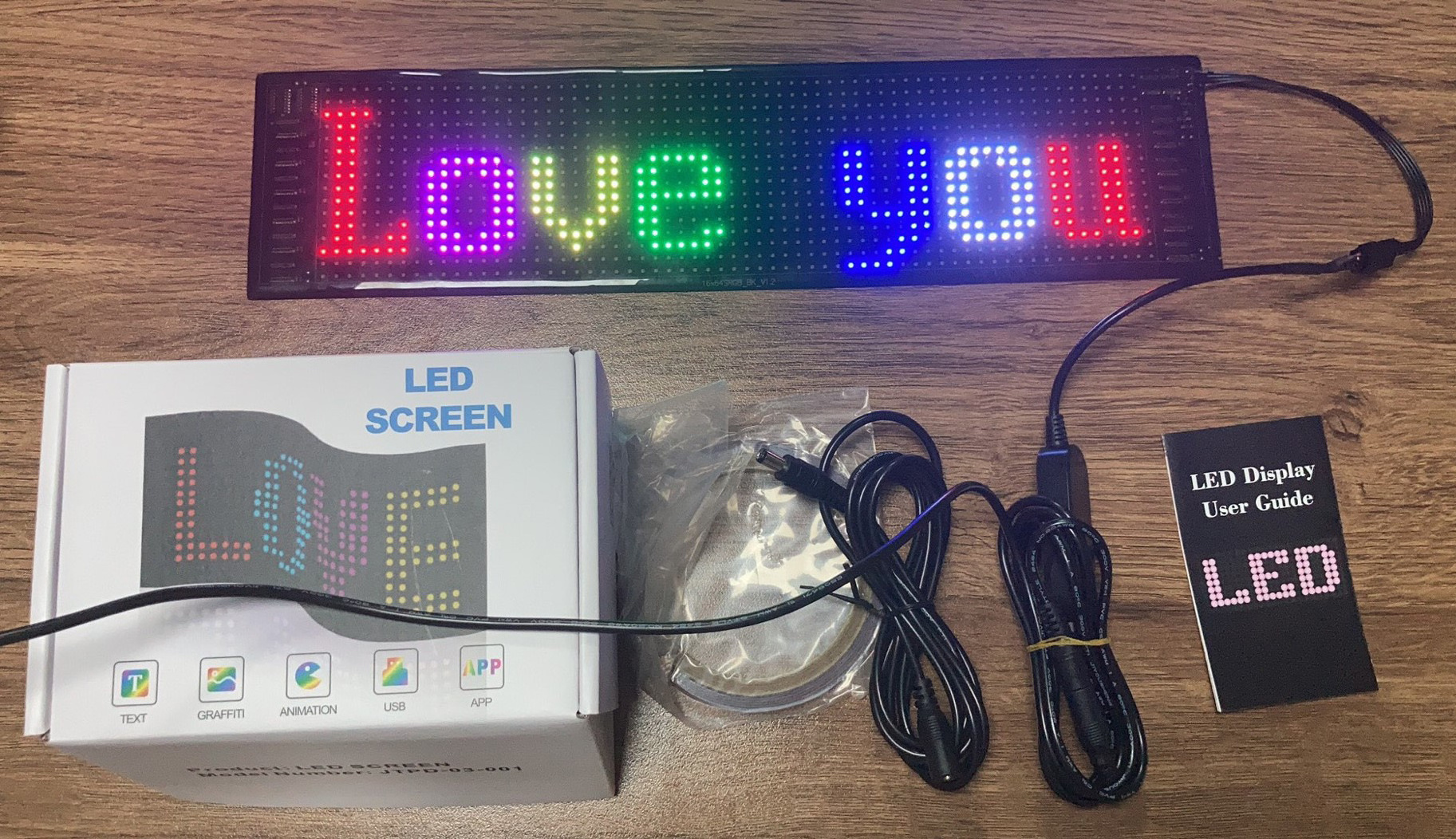 App Programmable Led Car Sign Board, USB 5V Scrolling Message Led Matrix Panel, Custom Digital Display for Shop Advertising