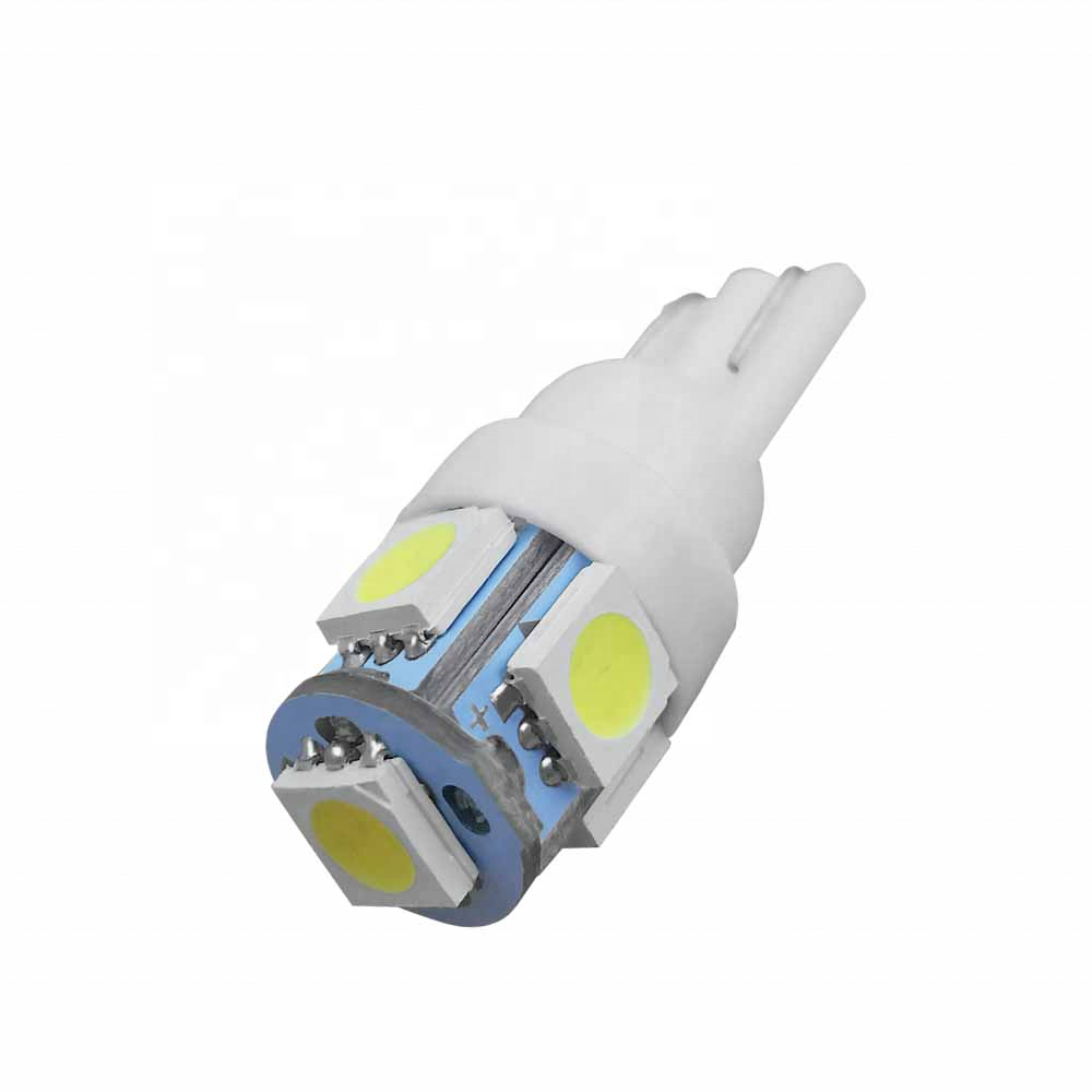 Most popular auto bulb t10 led car light W5W led 194 t10 led 5050 5 SMD car accessories