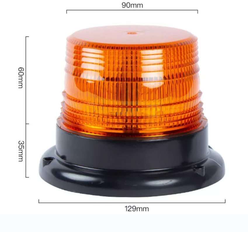 DC12-80V LED Yellow Traffic Warning Beacon Lights For Car Truck Vehicle