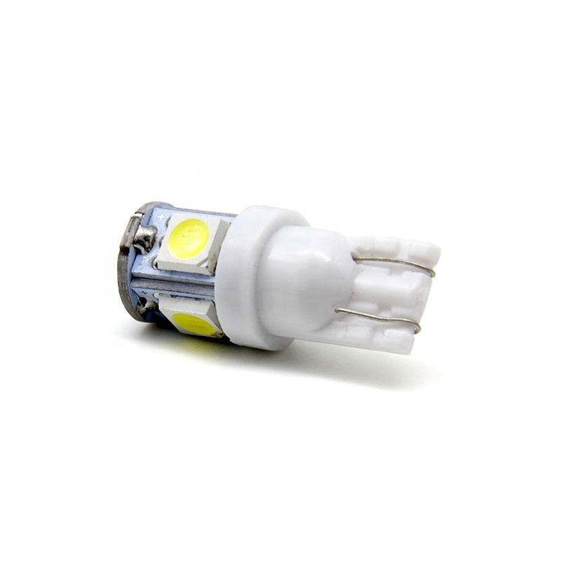 Most popular auto bulb t10 led car light W5W led 194 t10 led 5050 5 SMD car accessories