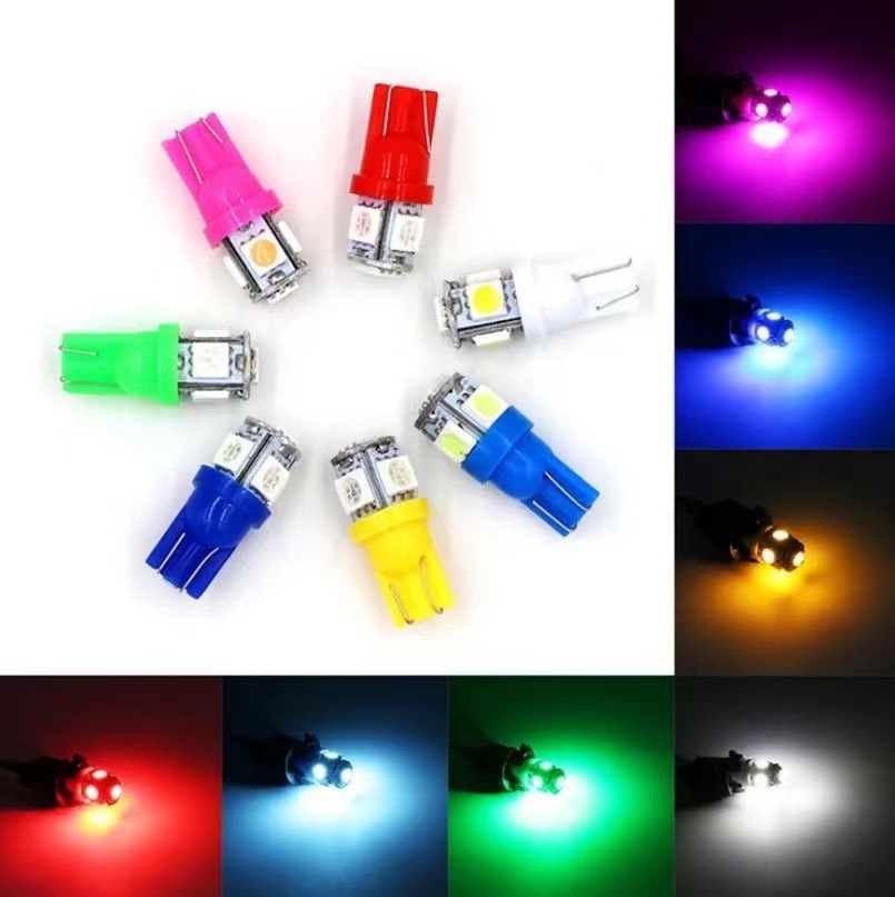 Most popular auto bulb t10 led car light W5W led 194 t10 led 5050 5 SMD car accessories