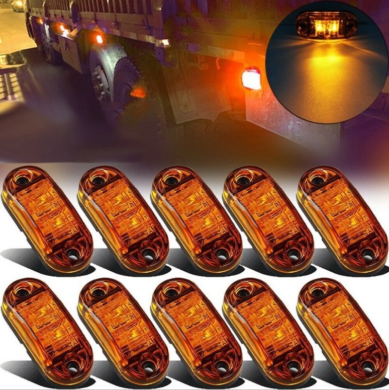 12-24V amber led side marker lights for trucks side clearance marker light clearance lamp 12V Red White for Trailer