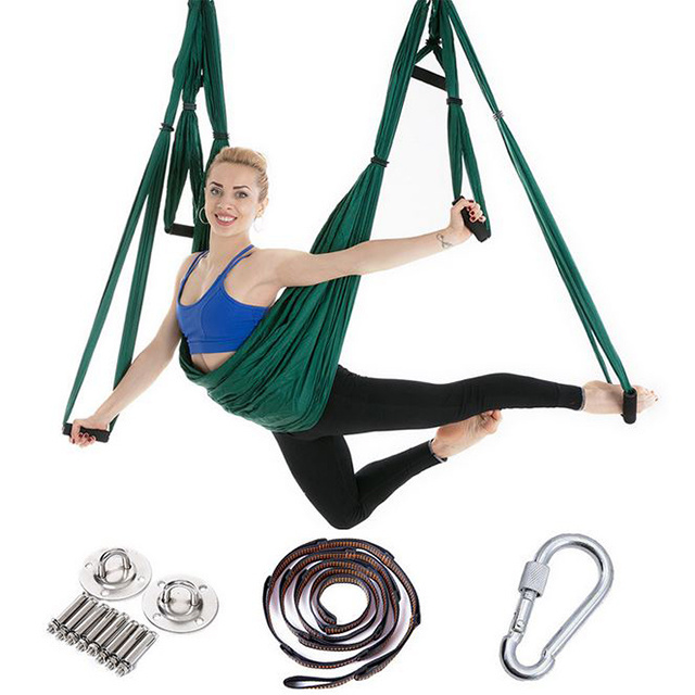 Indoor Outdoor Portable Flying Aerial Yoga Swing Hammocks Stand