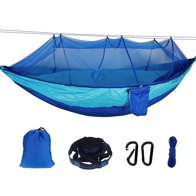 High Strength Parachute Fabric Anti-Mosquito 2 Persons Hammock With Net