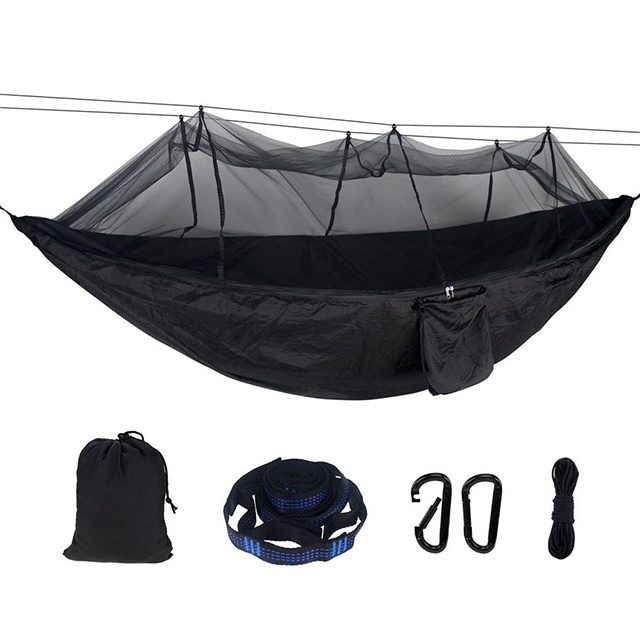 High Strength Parachute Fabric Anti-Mosquito 2 Persons Hammock With Net