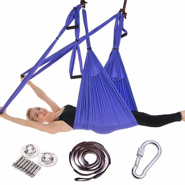 High Strength Nylon Gym Fitness Aerial Yoga Swing Set Silk Yoga Hammock Stand