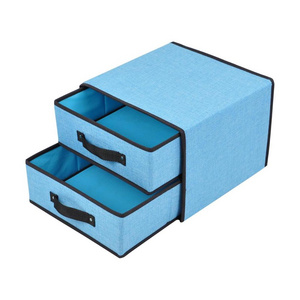 Foldable Cloth Storage Boxes Closet Dresser Drawer Non-woven Organizer Cube Basket Bins