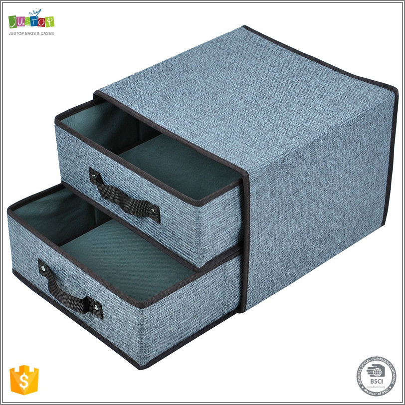 Foldable Cloth Storage Boxes Closet Dresser Drawer Non-woven Organizer Cube Basket Bins