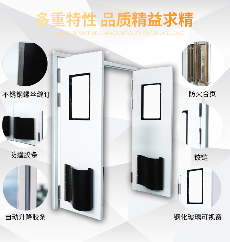 JST luxury entrance door Supermarket Compact restaurant garage automatic swing door front door