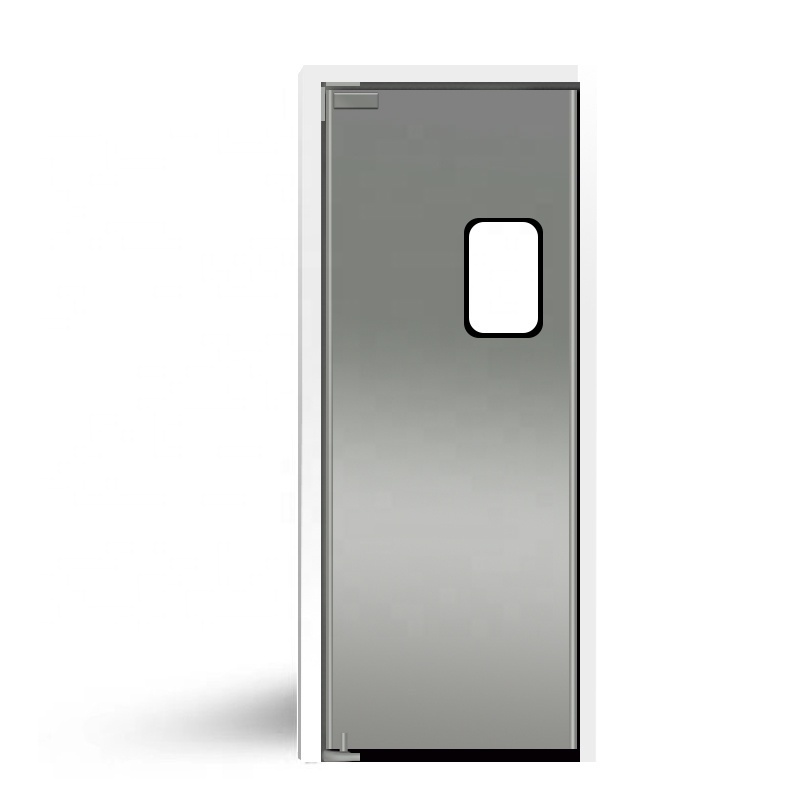 JST 2022 Kitchen Door Impact Door For Food Industry Stainless Steel Double sWing traffic door