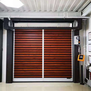 Factory windproof automatic  motor drive Turbo Logistics warehouse aluminum  high speed door