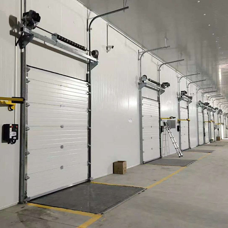 Hot Selling  prevention Insulated Sectional automatic cold room Lifting Fast sectional  door