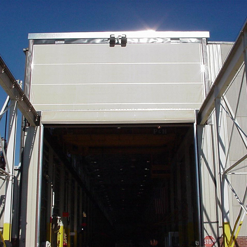 Wholesale stacking  warehouse dock coal yard shipyard flexible automatic pvc hangar door