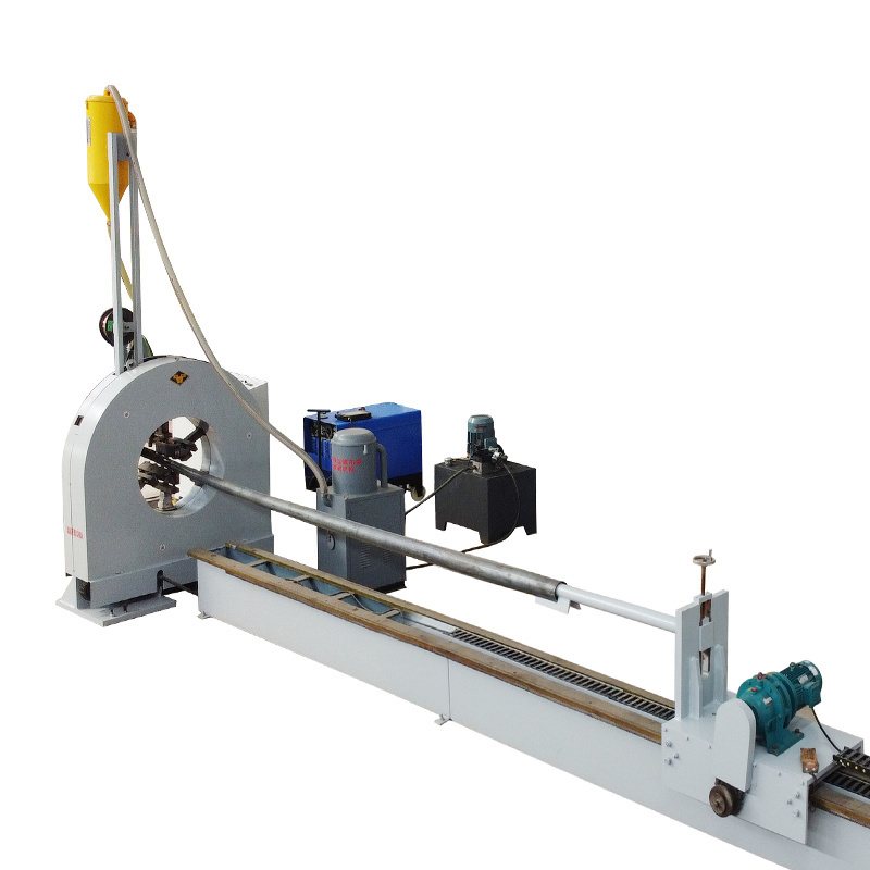 Automatic seam welding machine with laser tracking for light pole