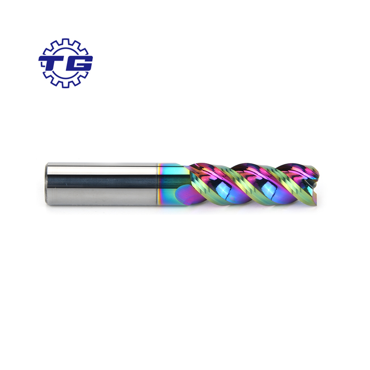 TG Great wearability milling machine 3 Flutes Colorful U-groove DLC Coating Flat(EA65) milling machine end mills