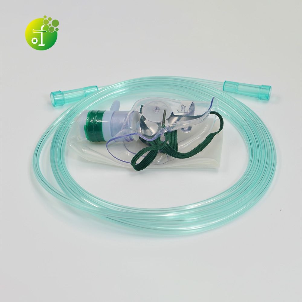 Non rebreathing oxygen mask with reservoir bag