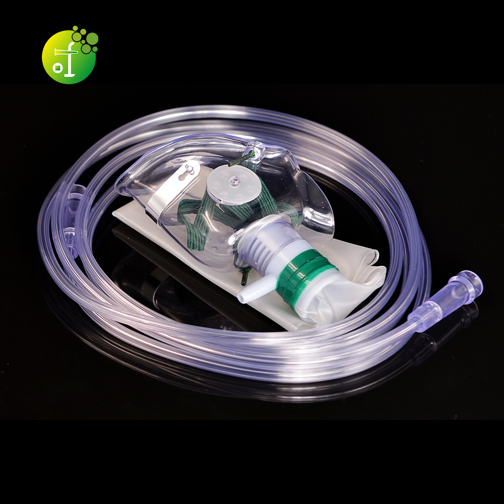 Non rebreathing oxygen mask with reservoir bag