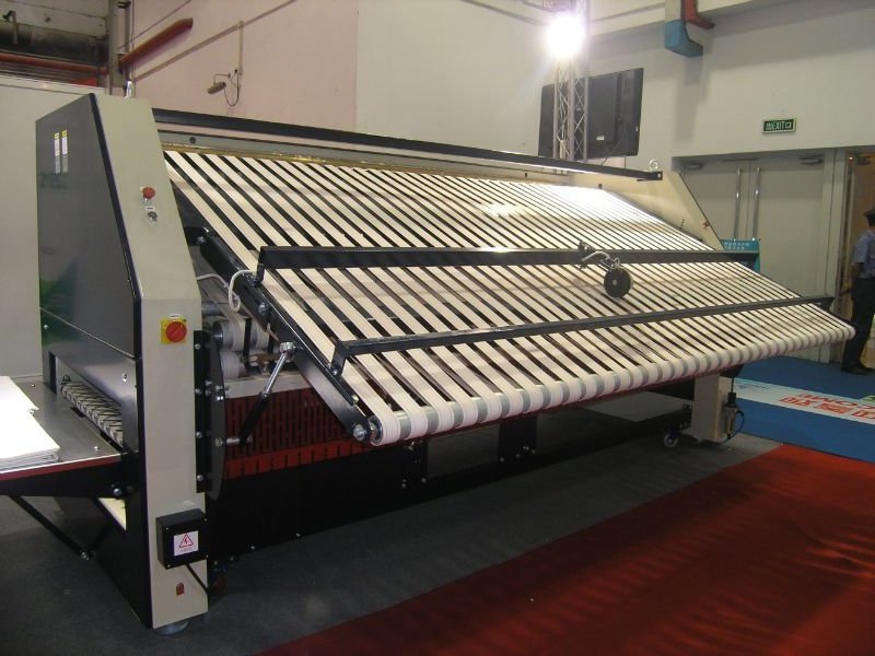 3300mm quick five layers fold use for laundry bedsheet, textile and fabric folding laundry sheet folder machine