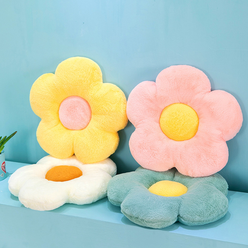 Flower daisy throw pillow beautiful cushion lovely outdoor chair patio home decoration sun flower stuffed plush toy