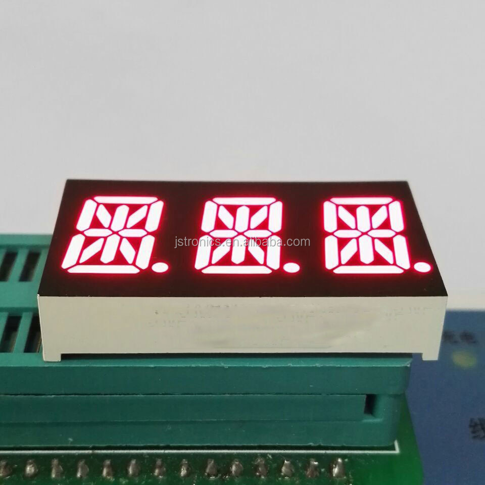 Ultra bright red 0.54 inch 14 segment alphanumeric 3 digit led display