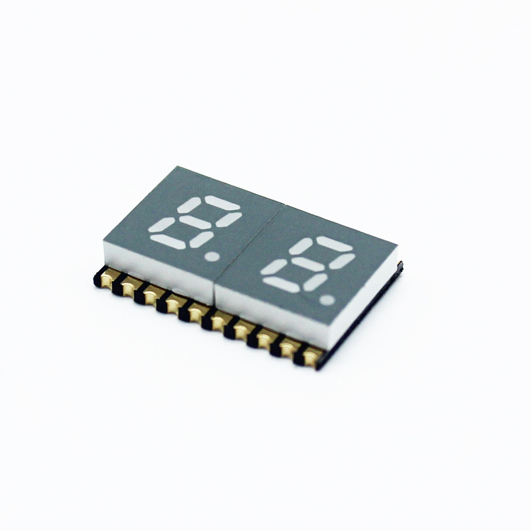 Jstronic 3.2mm 0.2 inch Dual digit SMD Seven Segment 2 digit 7 segment smd led anzeige display