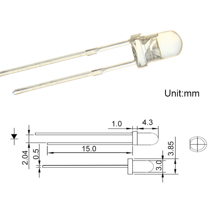 Tricolor LED Light Multicolor Flicker 3mm RGB Slow Flashing Led diode