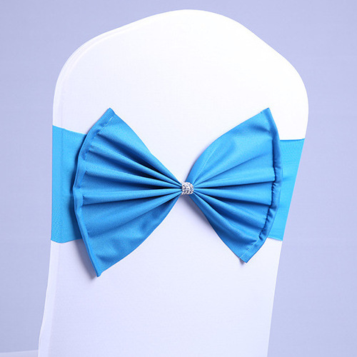 Royal Blue Chair Sashes Bows and Chair Bands Wedding Decorative Banquet