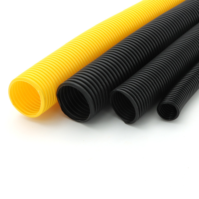 factory wholesale PP/PA/PE Plastic Flexible Corrugated Conduit Pipe Hose Culvert Pipe