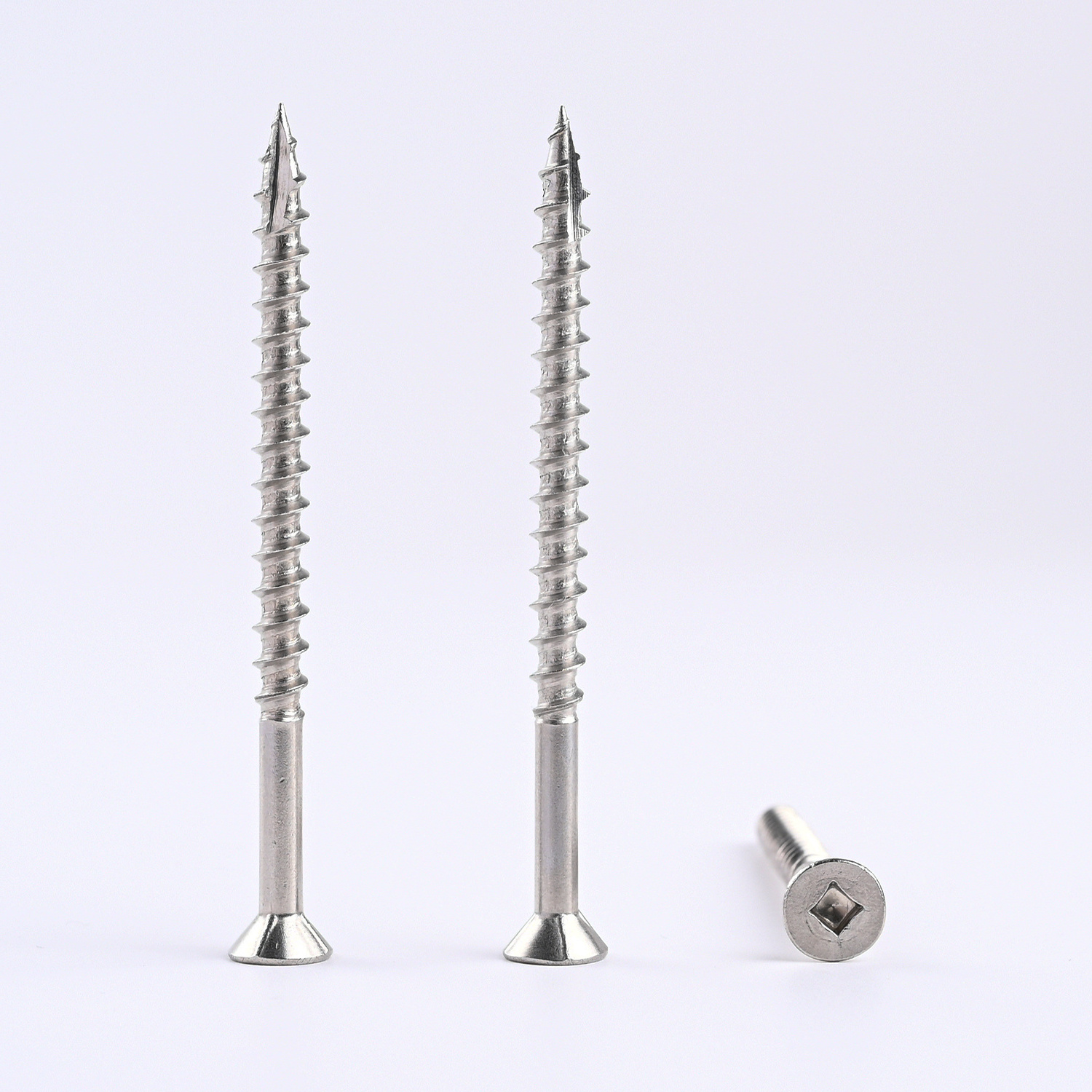 Factory Directly China cheap ANSI/ASME stainless steel 304 316 countersunk square hole wood self tapping screw