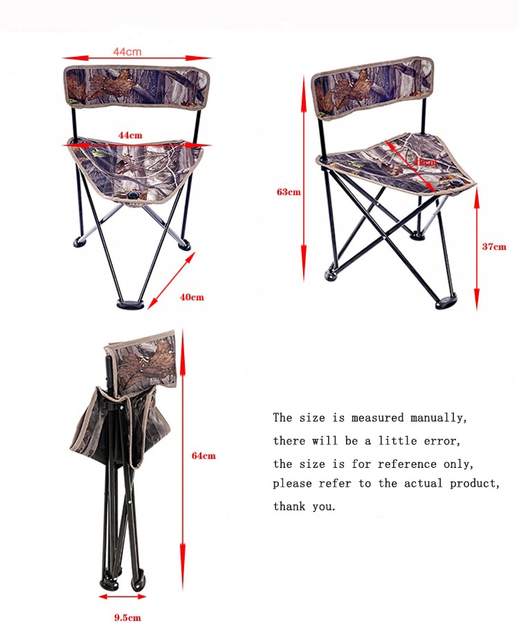 Wholesale outdoor camping chair hunting equipment blind chair tripod folding chair