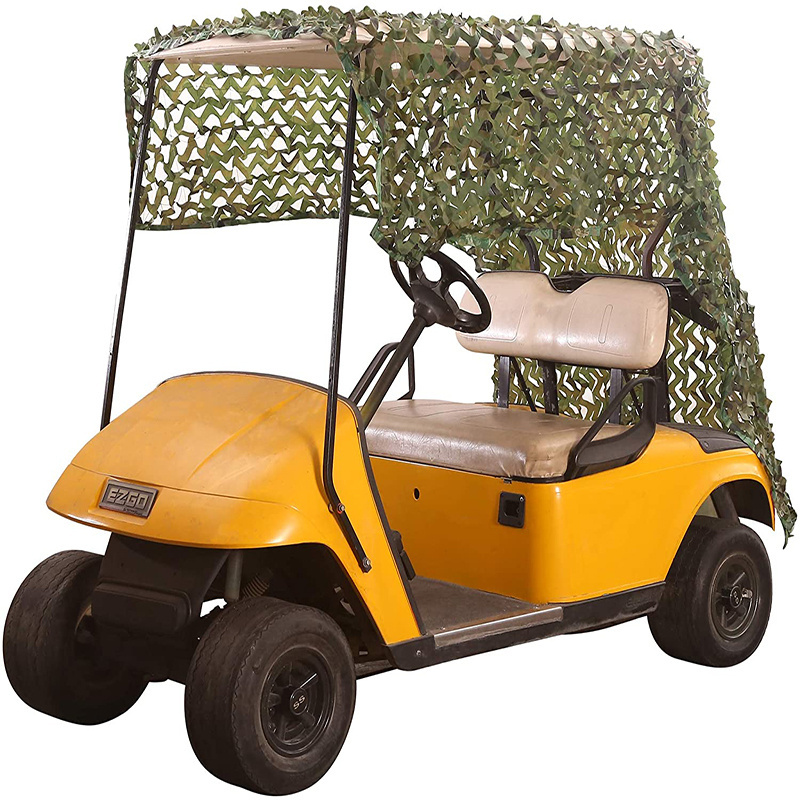 Universal Golf Cart Sun Shade Cover for EZGO Club Car Yamaha, 2-4 Passenger Golf Cart Camo Netting Camouflage Net