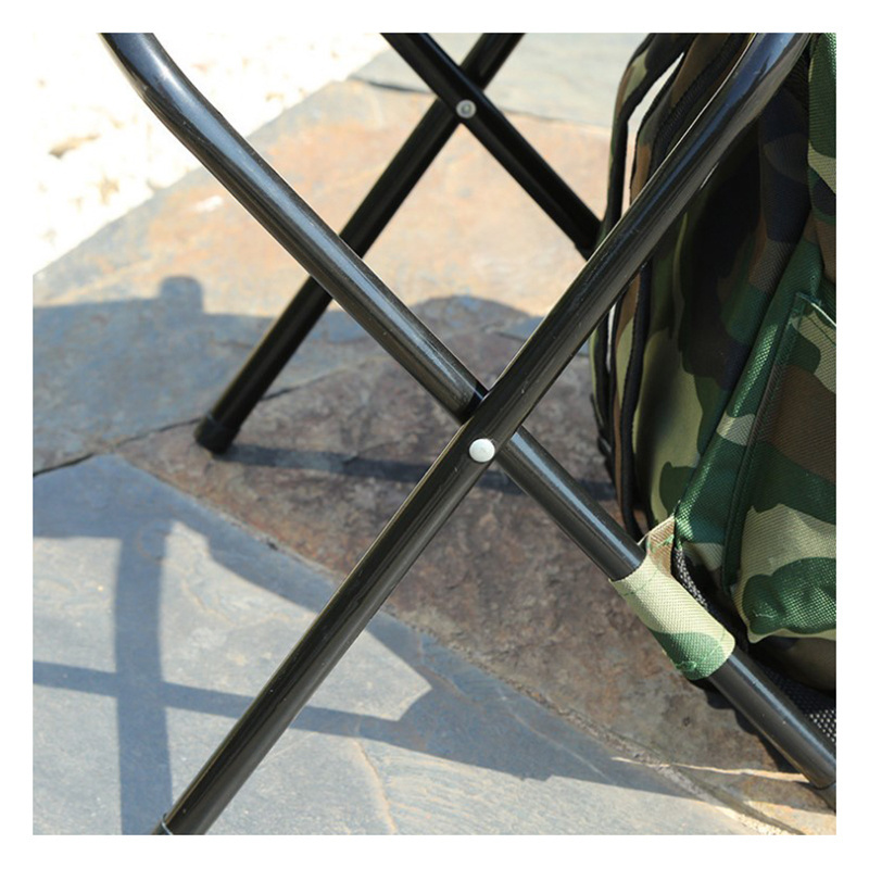 Outdoor folding fishing chair camouflage multifunctional leisure portable fishing stool bag storage light fishing chair