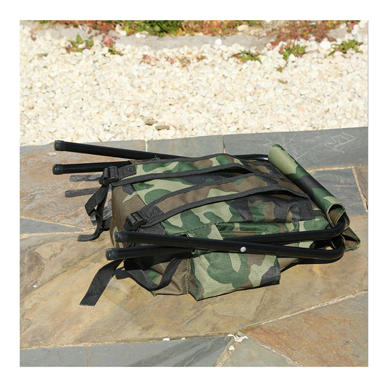 Outdoor folding fishing chair camouflage multifunctional leisure portable fishing stool bag storage light fishing chair