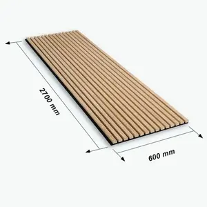 Wall Acoustic Panel Acoustic Slat Wood Wall Panels Akupanel Eco-friendly Sound-Absorbing MDF Wall Panels