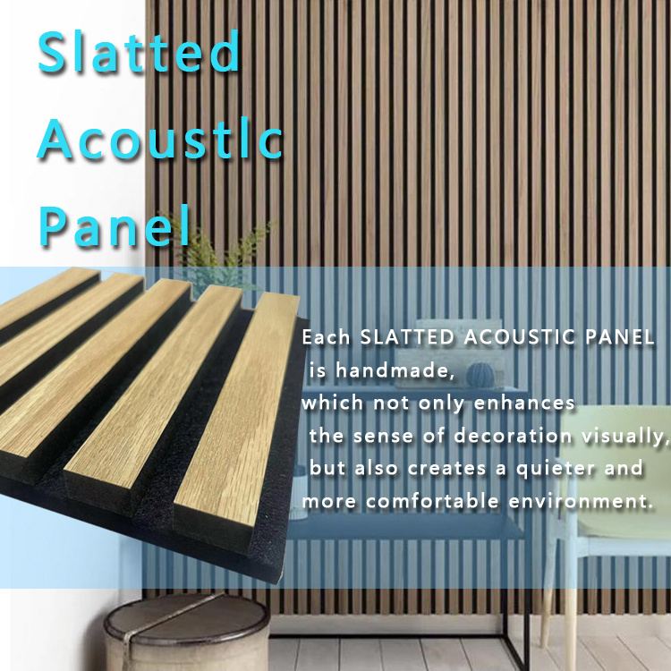 Milewa Eco Friendly Mdf And Pet 3D Decoration Slats Acoustic Wall Sound Insulation Panel/Foam/Material