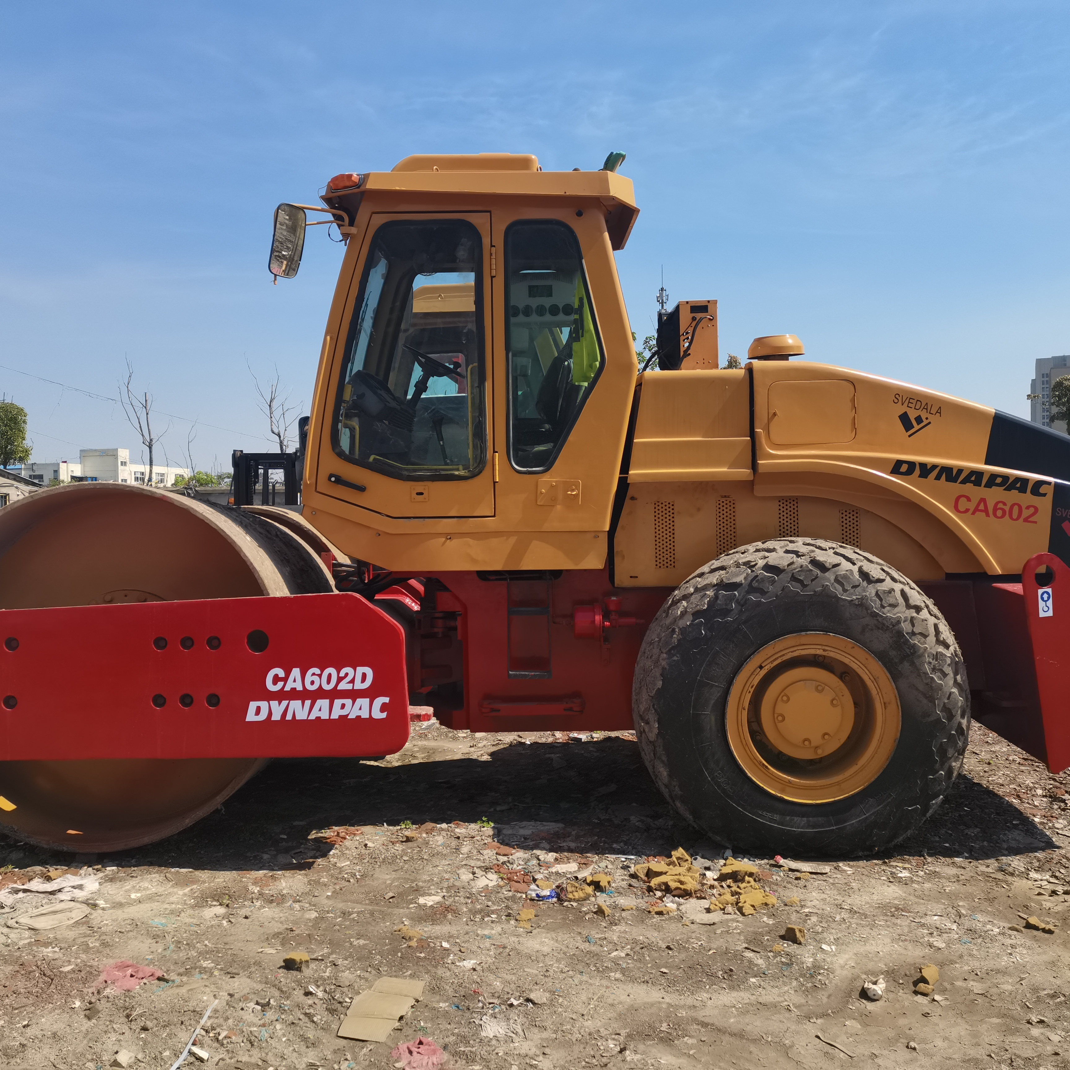 used road roller cheap Dynapac CA25 road roller machine KOMATSU HITACHI KOBELCO DOOSAN CAT HYUNDAI  Loader for sale