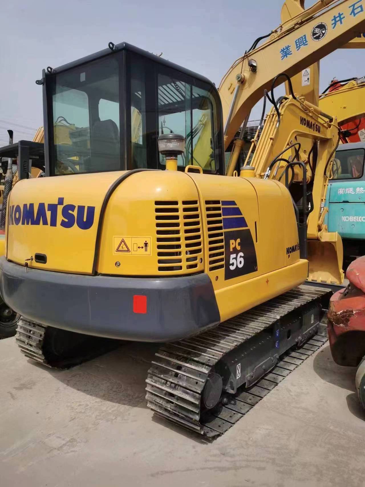 Used  excavator komatsu pc 56, second hand crawler excavator komatsu pc56-7  for sale