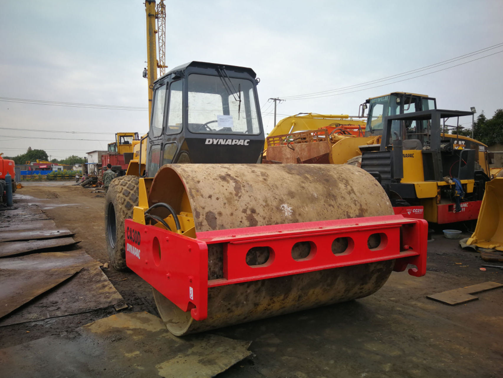 Used road rollers DYNAPAC CA25 CA30 road roller machine KOMATSU HITACHI KOBELCO DOOSAN CAT HYUNDAI  Loader for sale