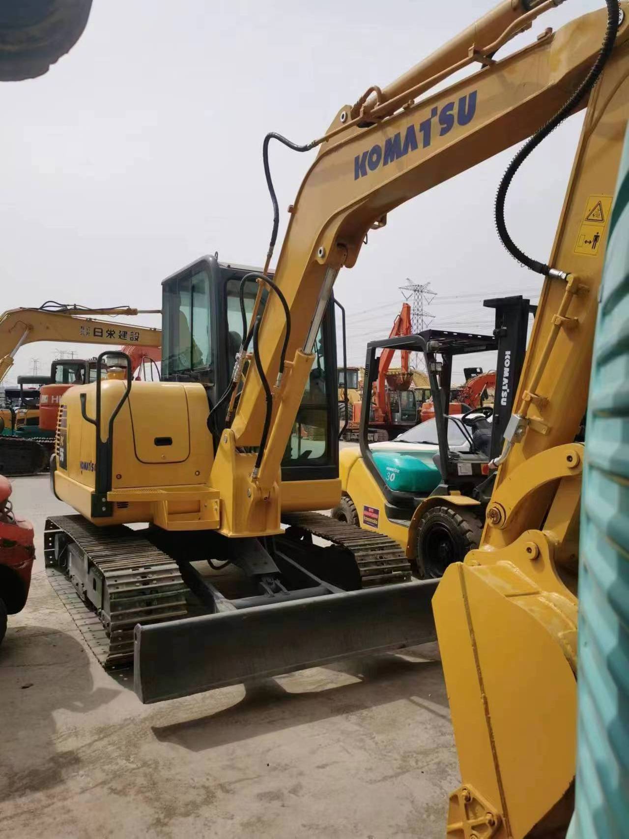 Used  excavator komatsu pc 56, second hand crawler excavator komatsu pc56-7  for sale