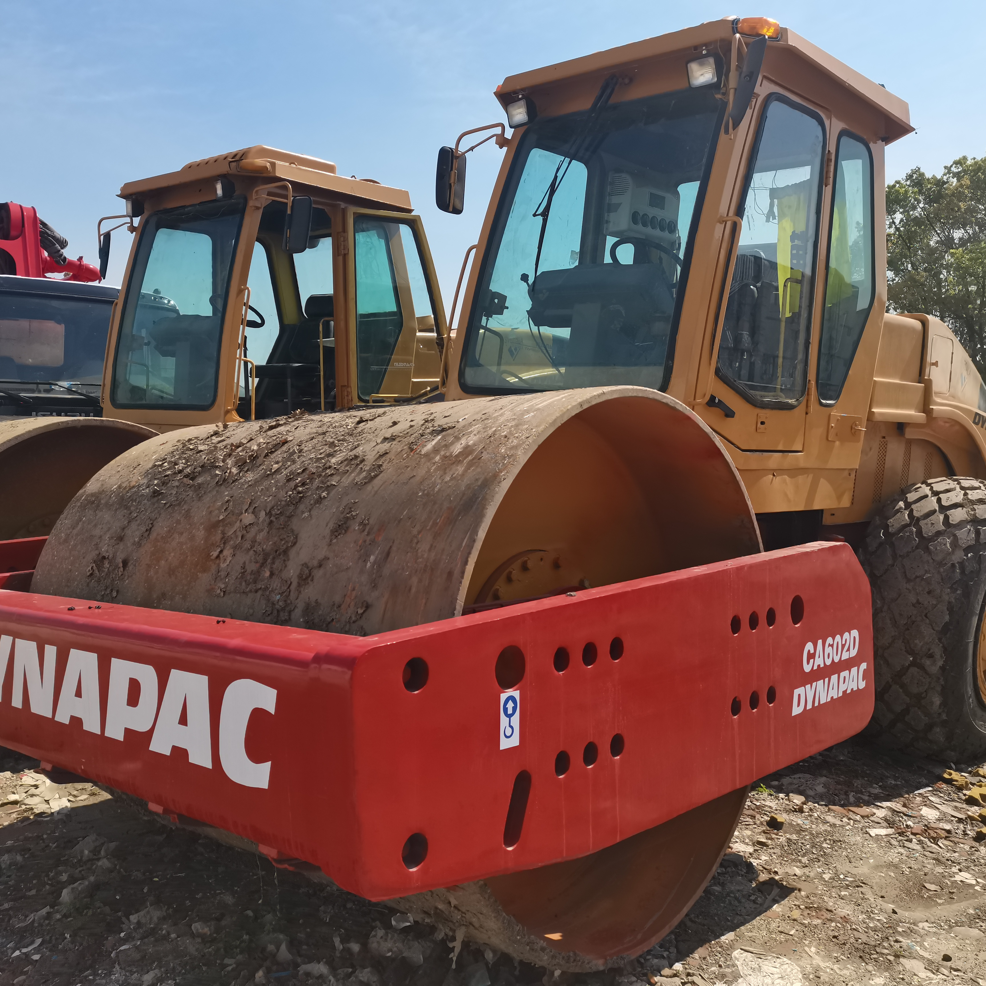 used road roller cheap Dynapac CA25 road roller machine KOMATSU HITACHI KOBELCO DOOSAN CAT HYUNDAI  Loader for sale