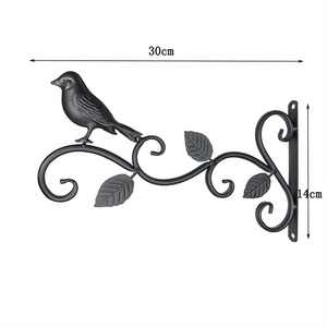 Hanging Plant Bracket Hook Iron Decorative Plant Hanger for Flower Basket Bird Feeder Wind Chime Lanterns with Screws