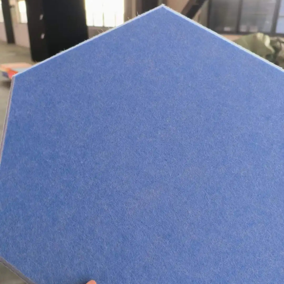 Custom Size Hexagon Acoustic Panels Soundproof Padding Sound dampening Panel Used Home Soundproof Wall Panels Office