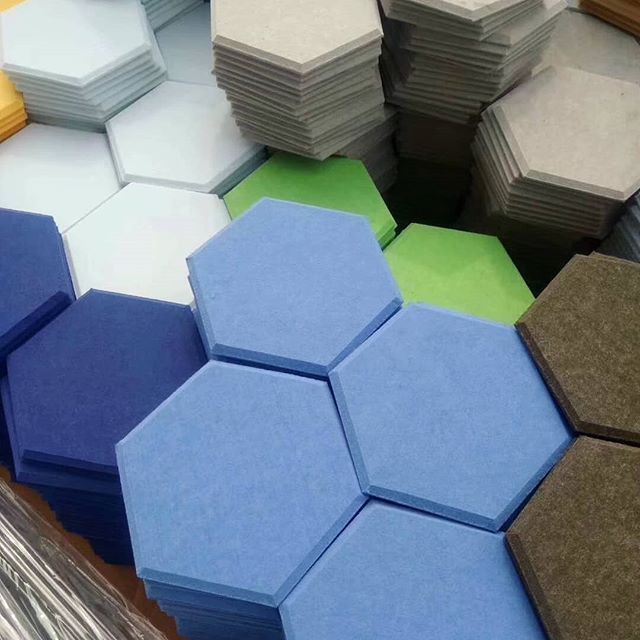 Hexagonal Design Acoustic Panels Soundproof Wall Sound Absorbing Panel for Music Studio Acoustic Panels