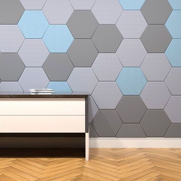 Hexagonal Design Acoustic Panels Soundproof Wall Sound Absorbing Panel for Music Studio Acoustic Panels