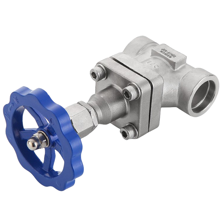 Cryogenic Globe valve OEM Low Temperature Long Stem Stop Valve  Gas Control Stainless Steel Welding Valve