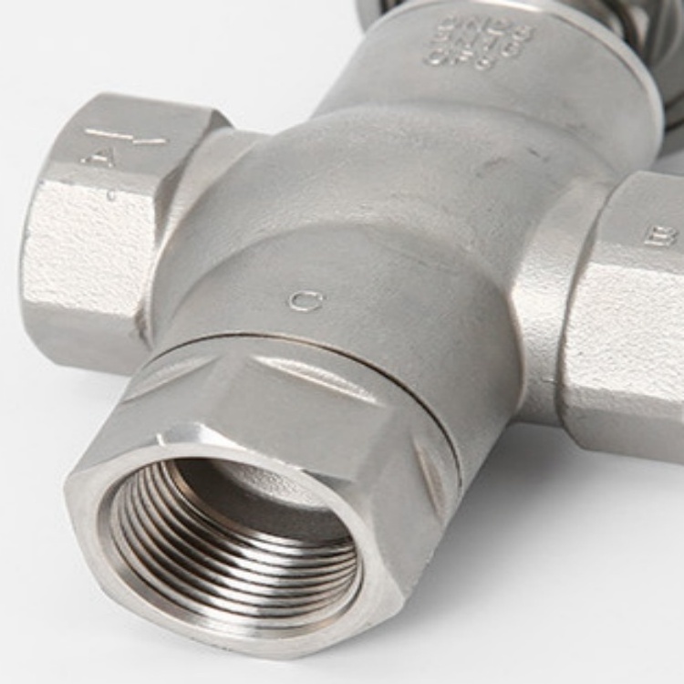 Stainless Steel Thread Bidirectional Flow Pneumatic Soft Seal 3-way Angle Seat Piston Stop Shut-off Valve