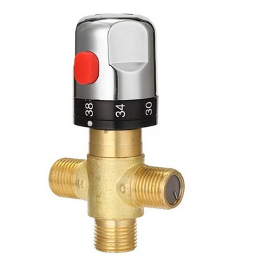 Thread Brass Water Heater Thermostatic Mixing Valve (Temperature Control Valve) Thermostatic Valve For Hot Water