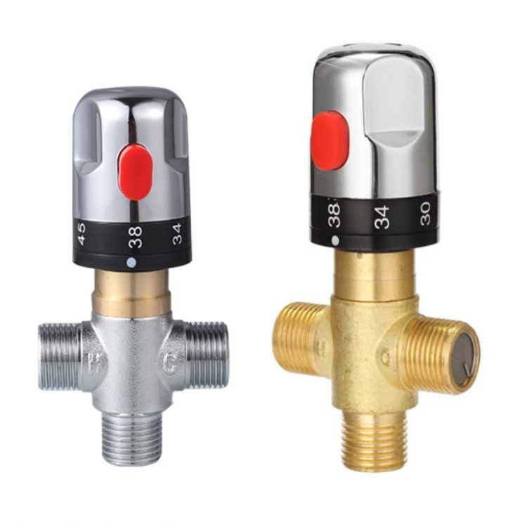 Thread Brass Water Heater Thermostatic Mixing Valve (Temperature Control Valve) Thermostatic Valve For Hot Water