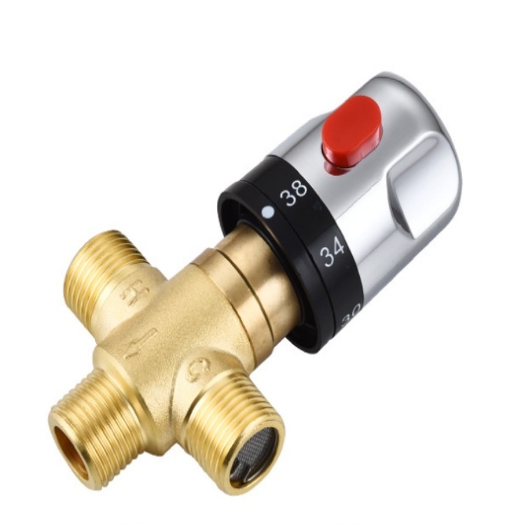 Thread Brass Water Heater Thermostatic Mixing Valve (Temperature Control Valve) Thermostatic Valve For Hot Water