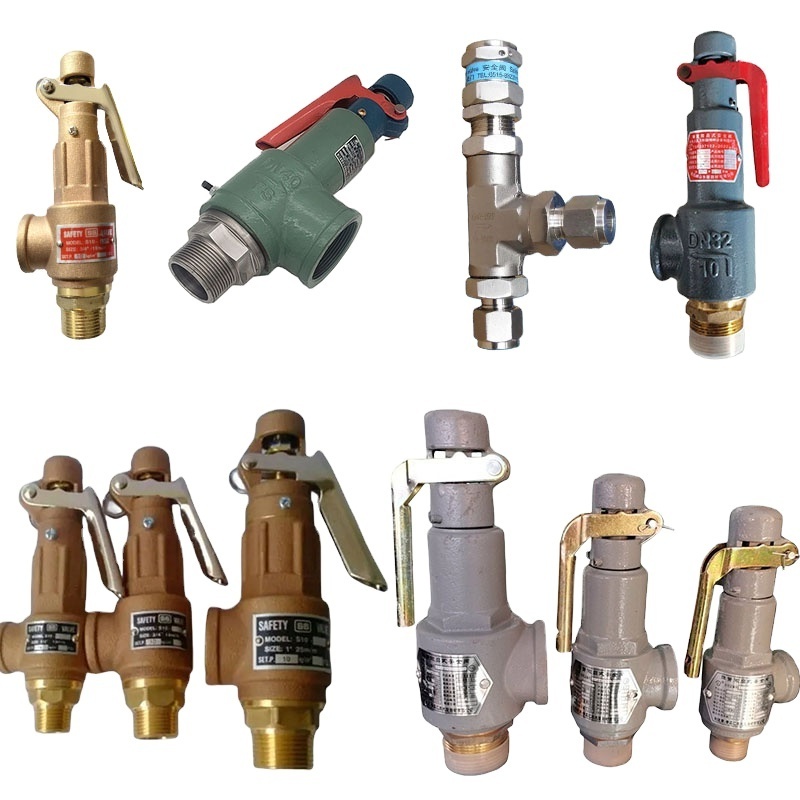 Pressure Safety Valve Stainless Steel Brass Water Safety Pressure Relief Valve